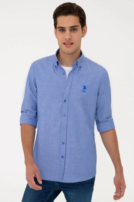 Mens Basic Shirt Sax