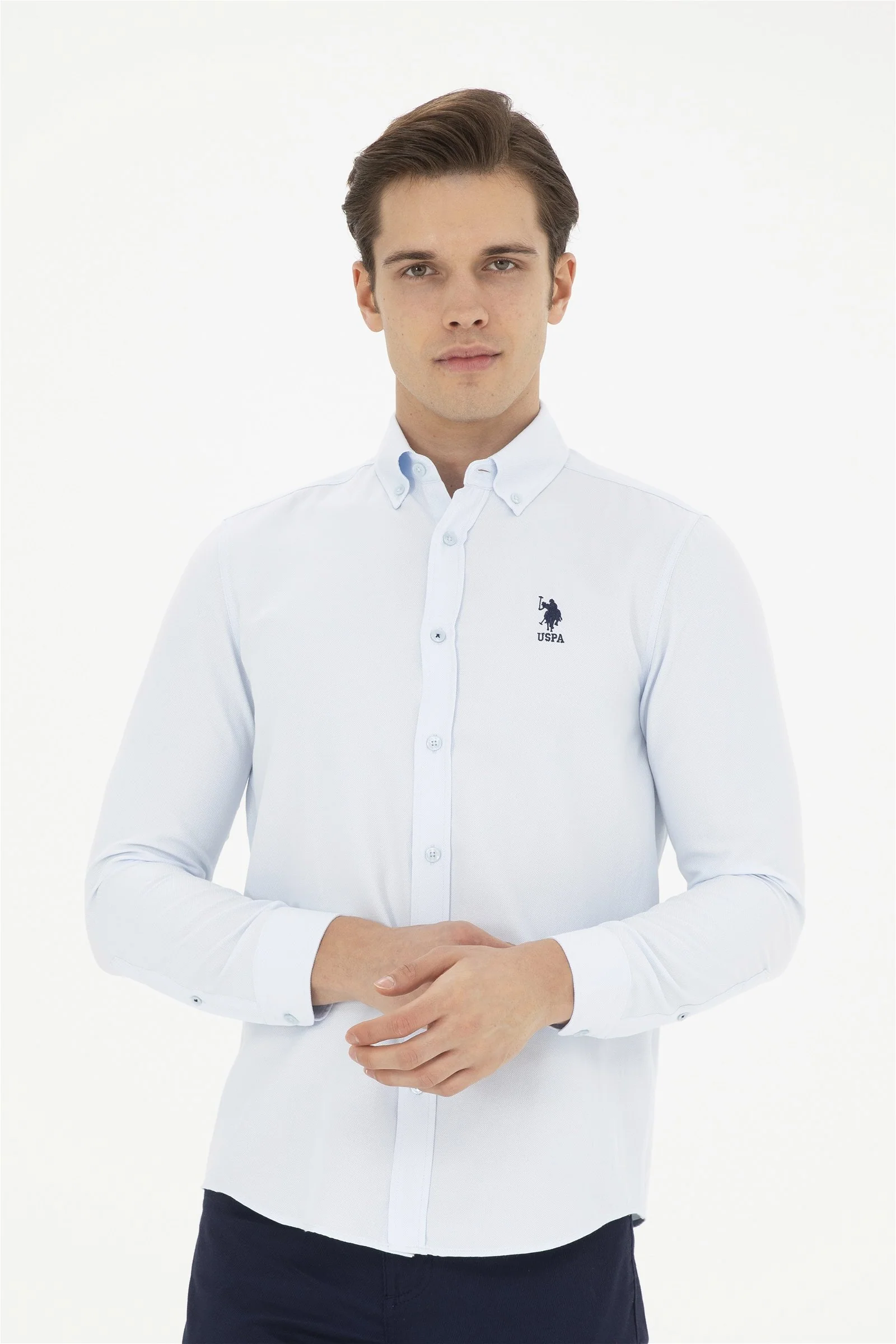 Mens Basic Shirt Light Blue