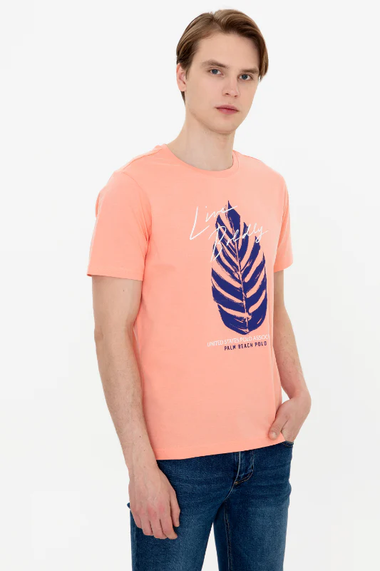 Mens T Shirt Salmon - Image 3