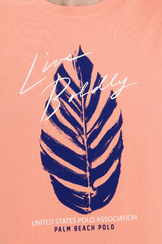 Mens T Shirt Salmon - Image 4