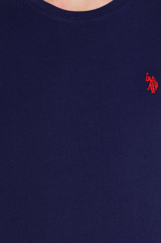Mens Basic T Shirt Navy Blue - Image 4
