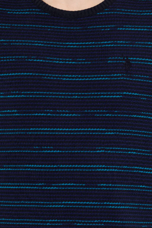 Mens Knitwear Navy Blue - Image 4