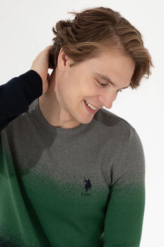 Mens Knitwear Navy Blue - Image 3