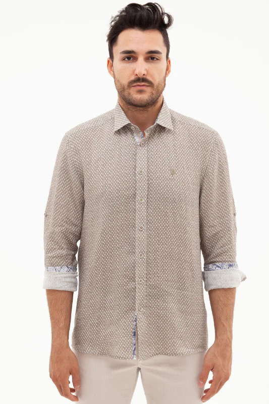 Mens Shirt Khaki