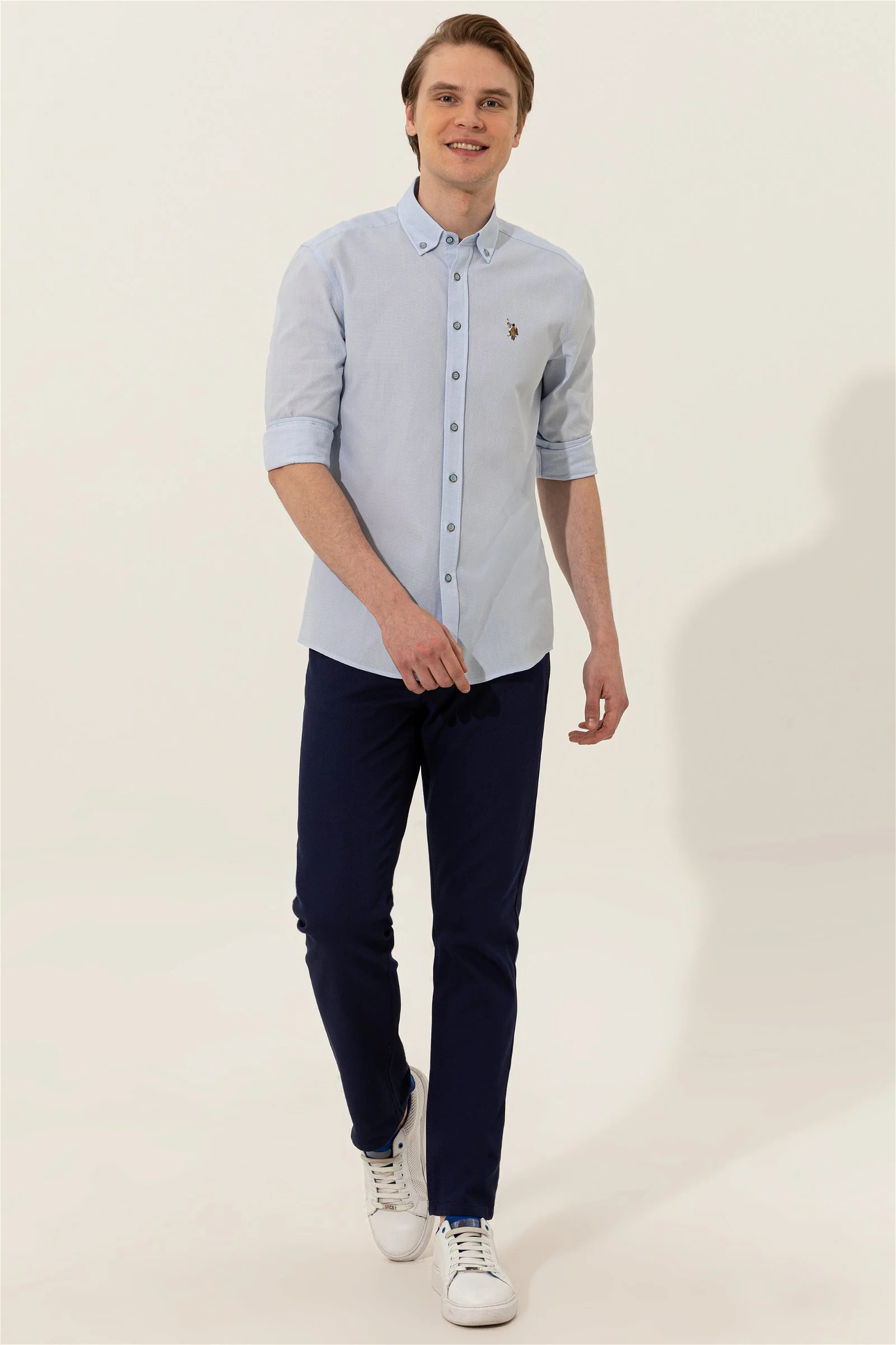 Mens Basic Shirt Light Blue
