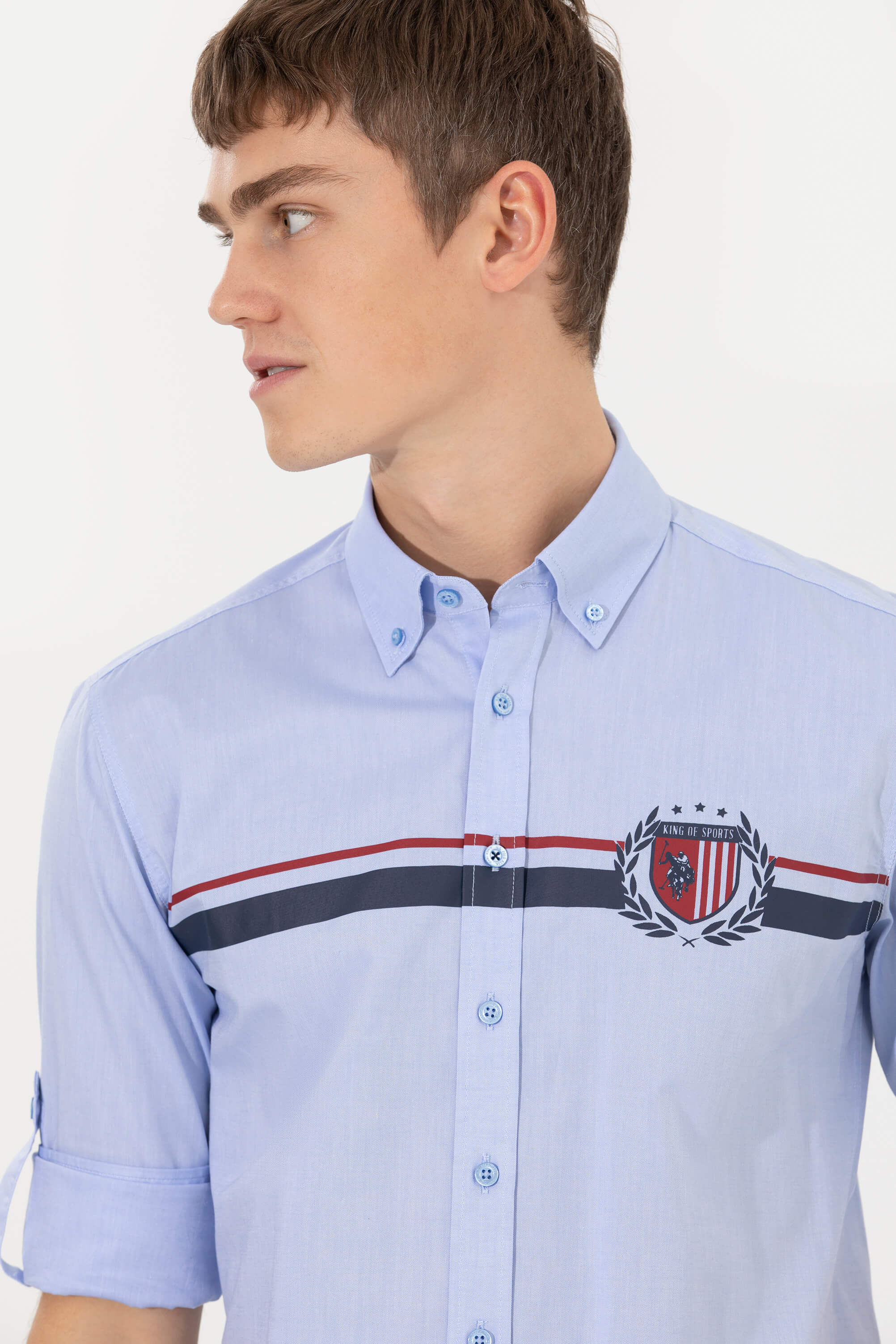 Mens Shirt Blue - Image 2