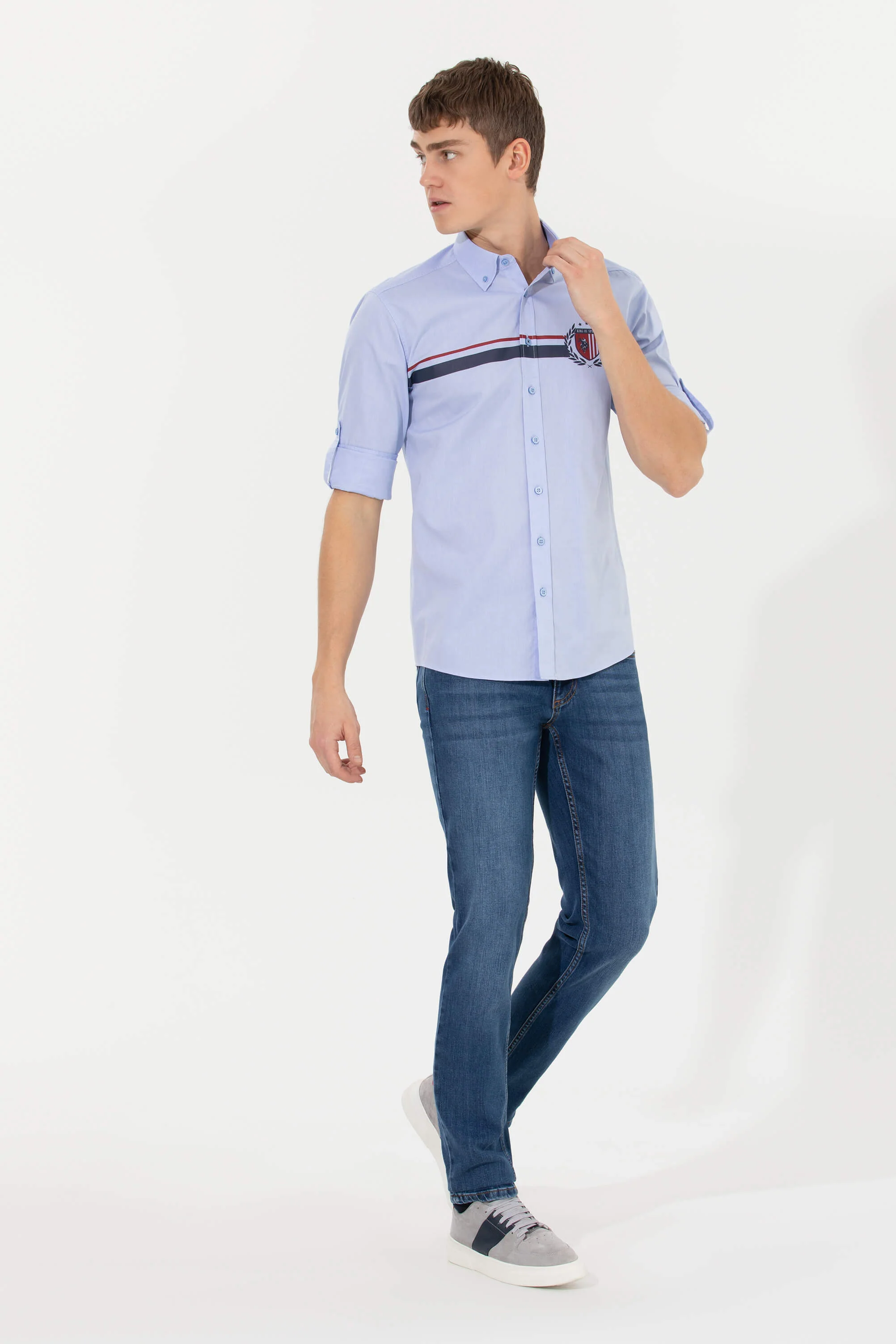 Mens Shirt Blue - Image 4