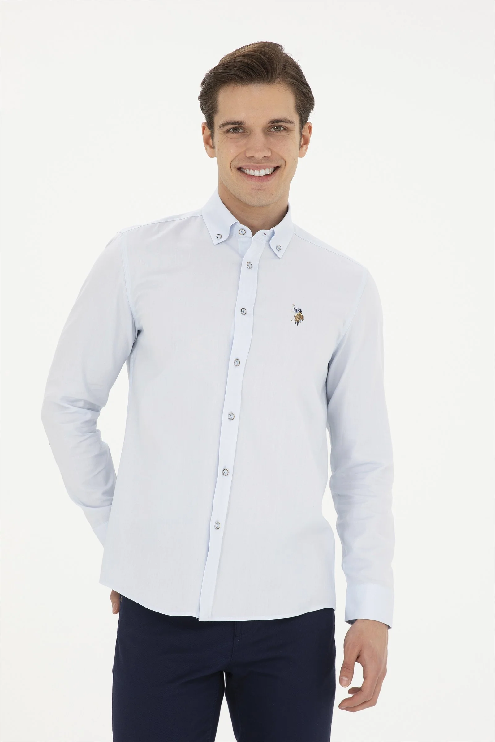 Mens Basic Shirt Light Blue