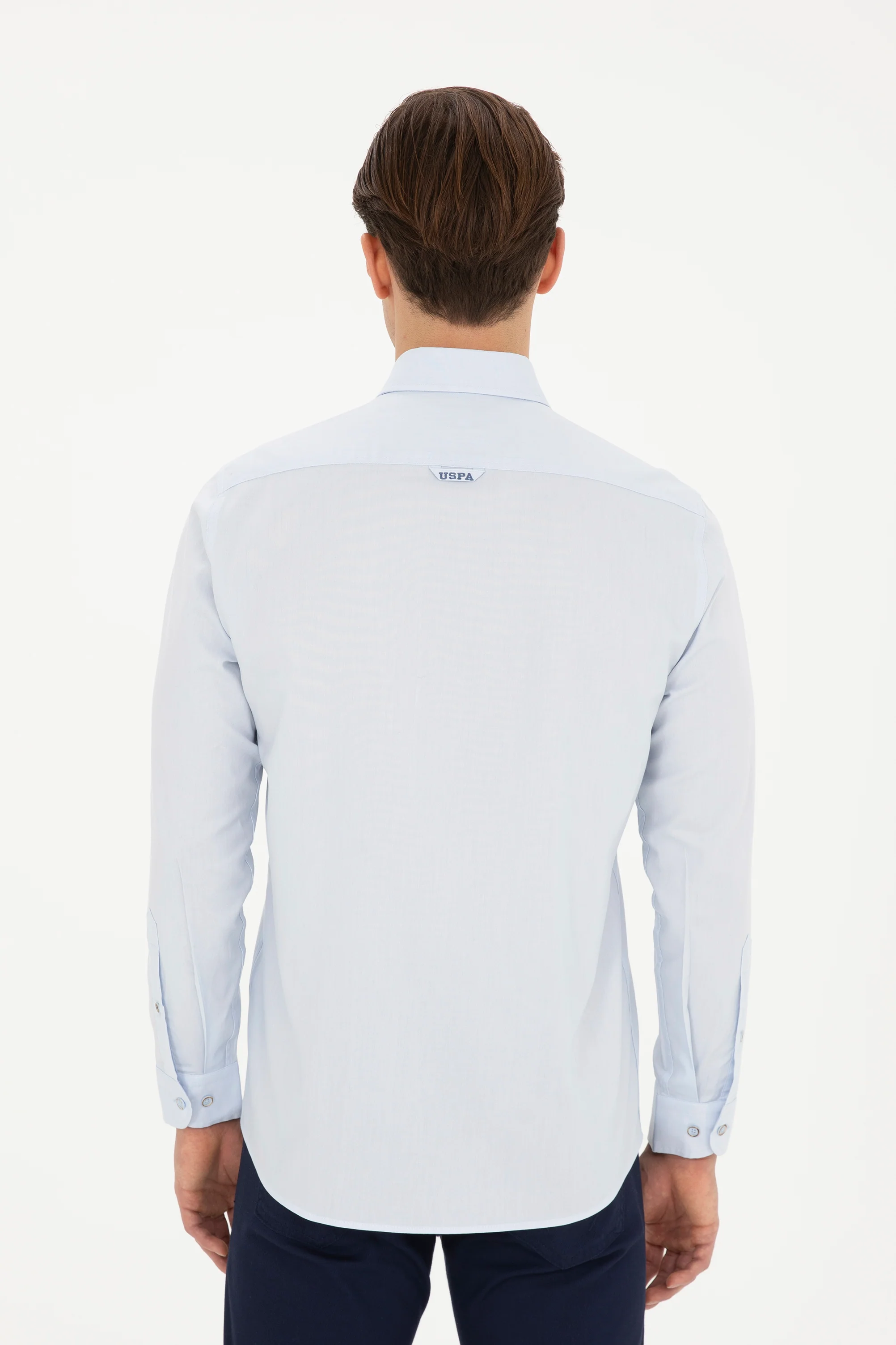 Mens Basic Shirt Light Blue - Image 2