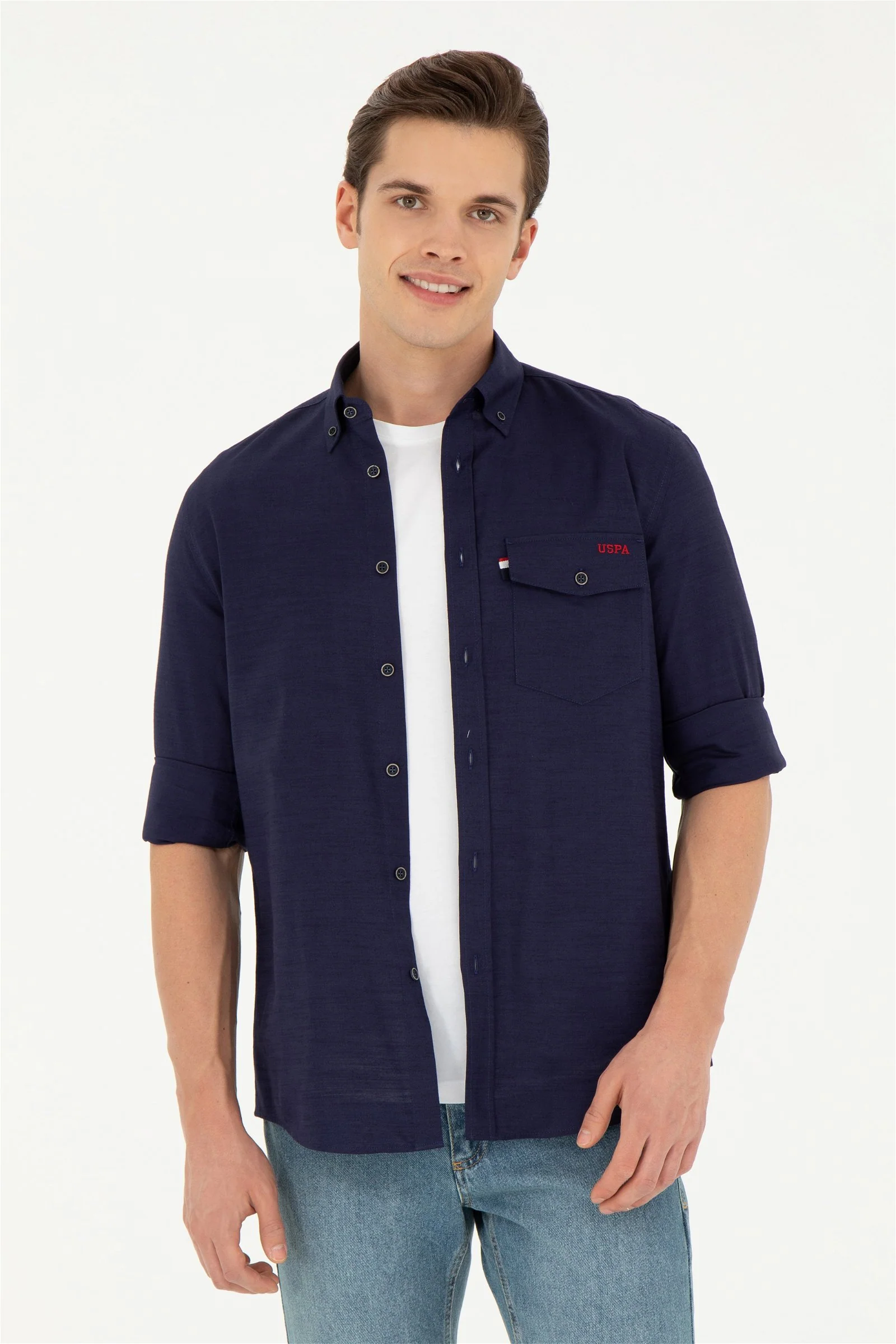 Mens Shirt Navy Blue