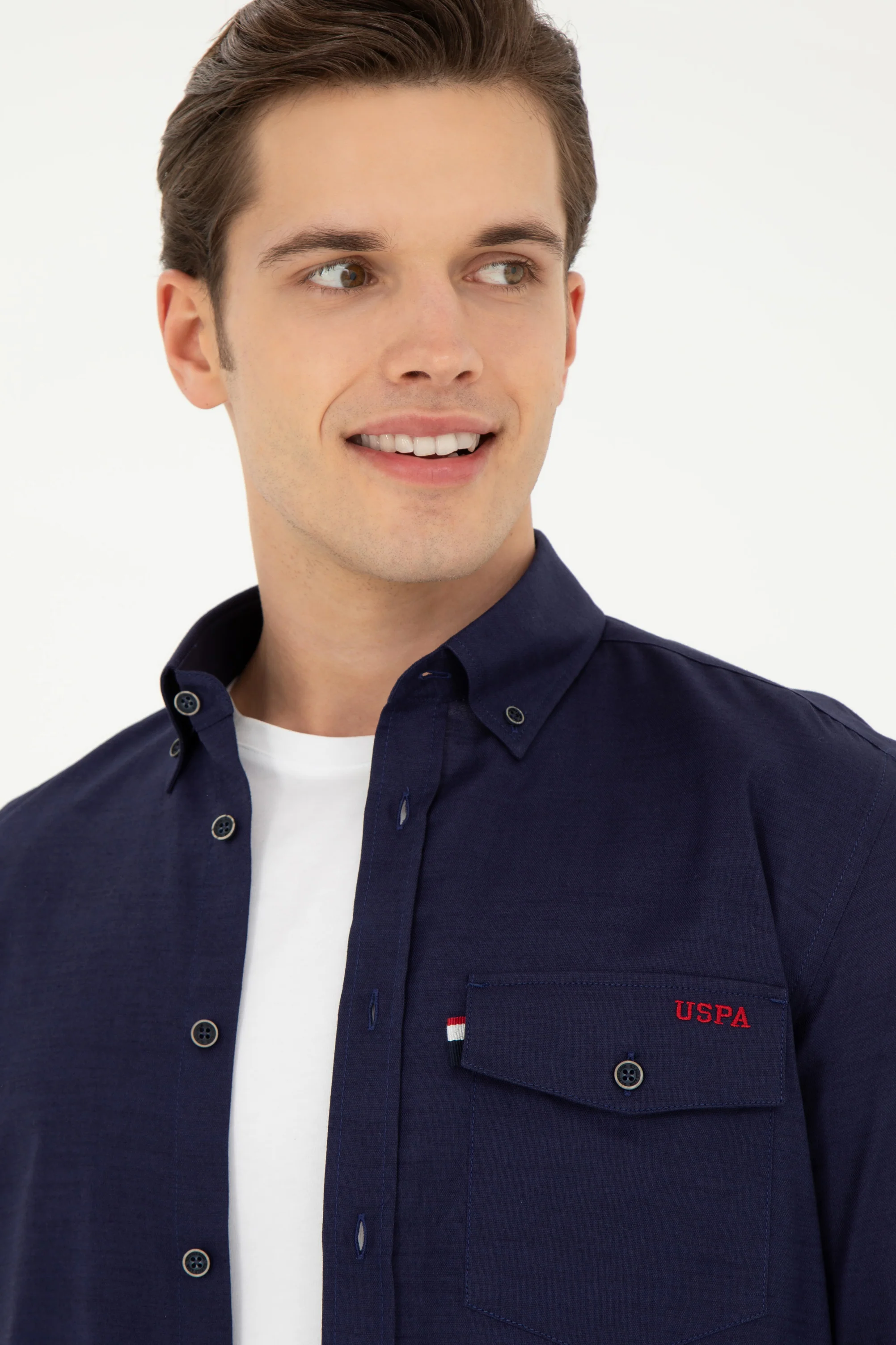 Mens Shirt Navy Blue - Image 4