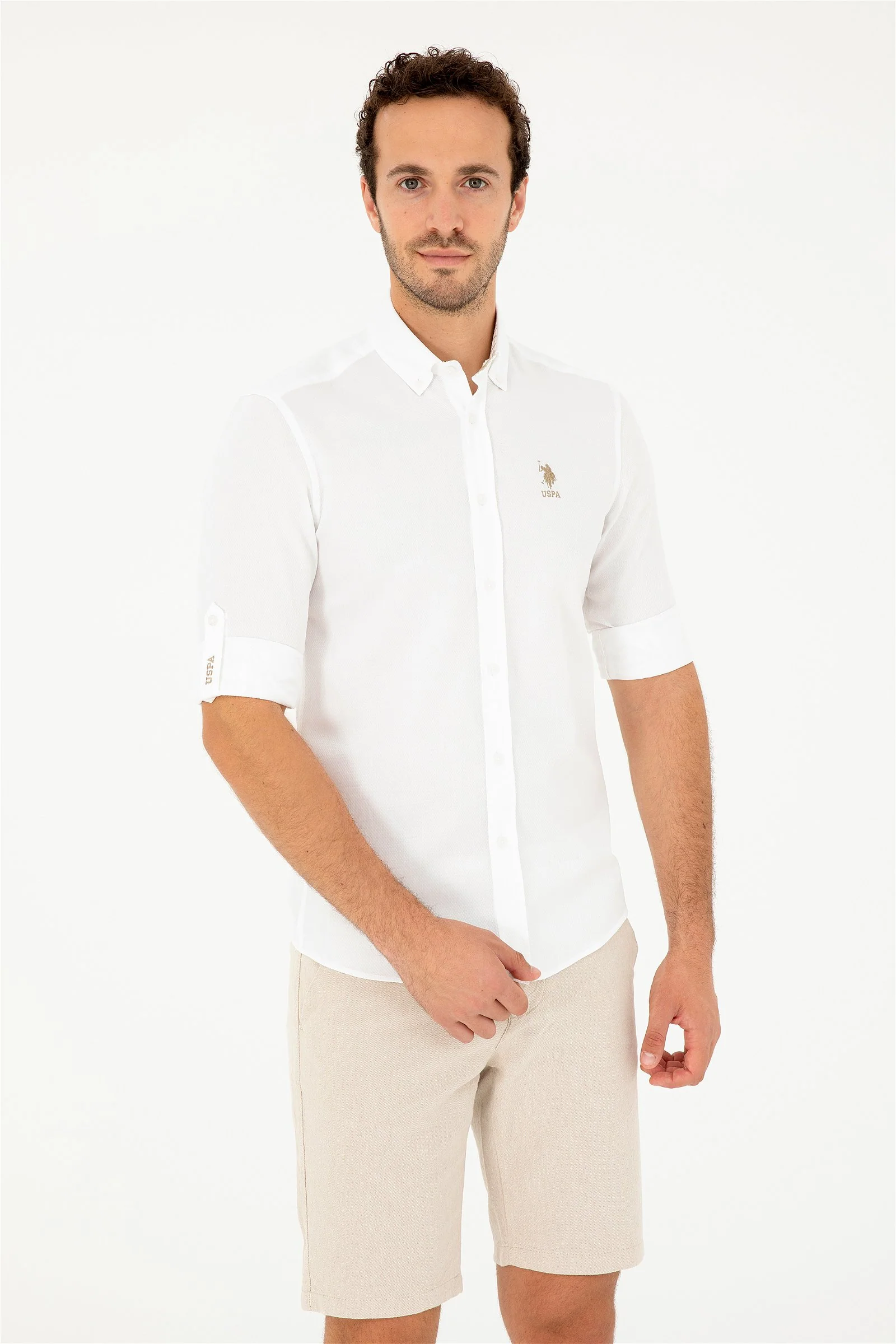 Mens Shirt Light Khaki