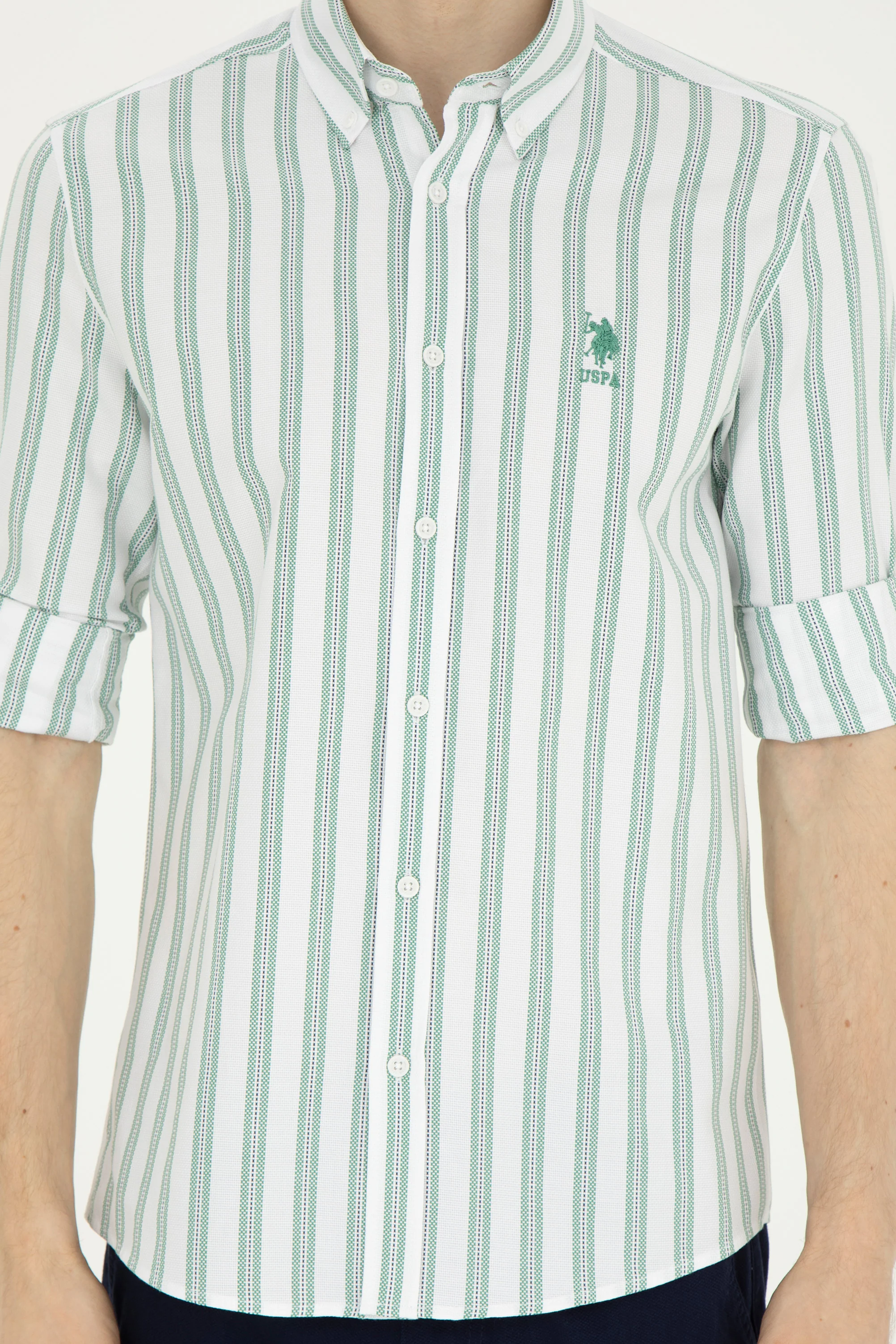 Mens Shirt Green - Image 3