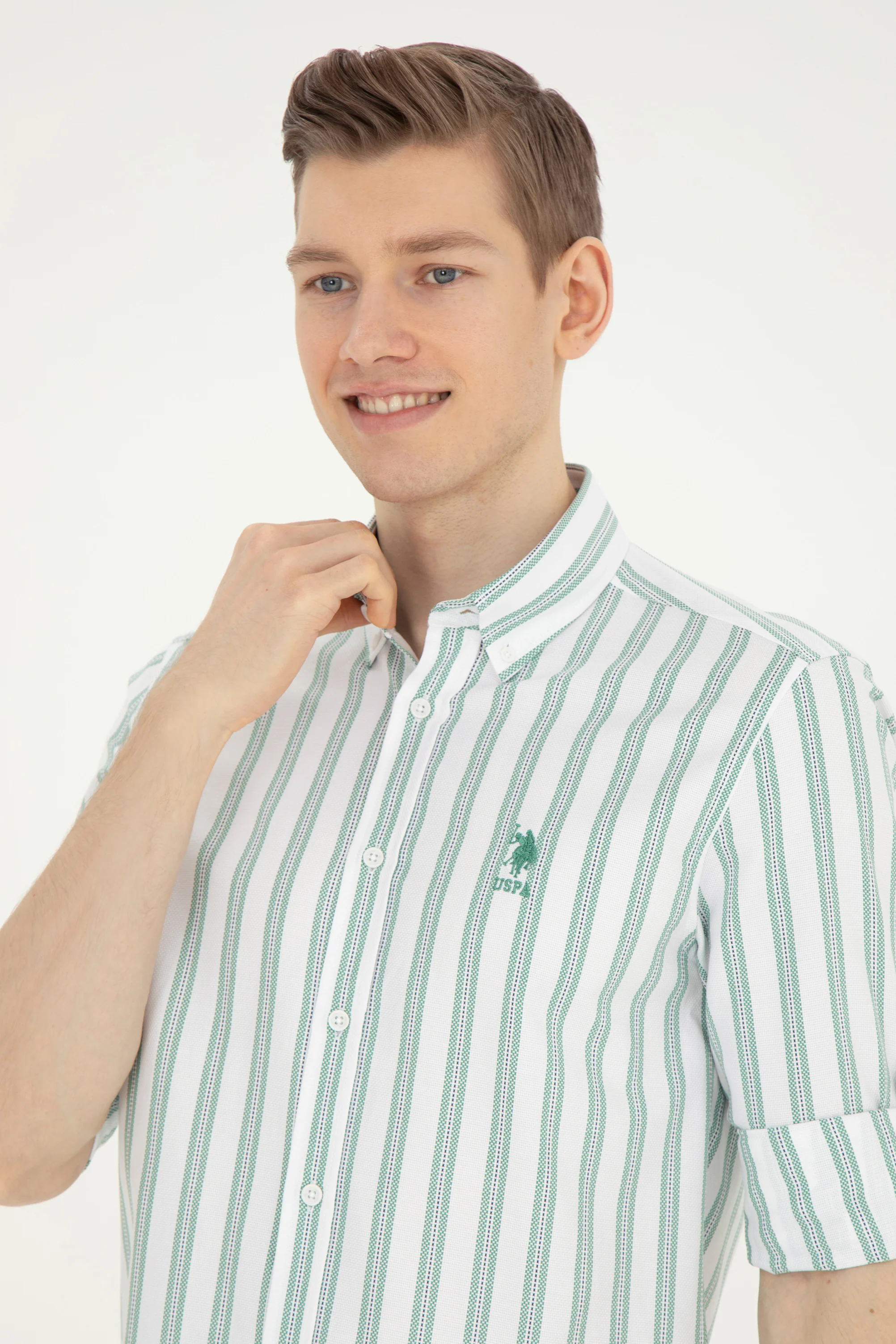 Mens Shirt Green - Image 4