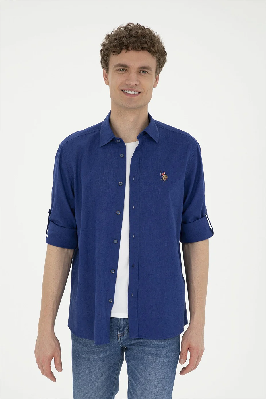 Mens Basic Shirt Royal Blue