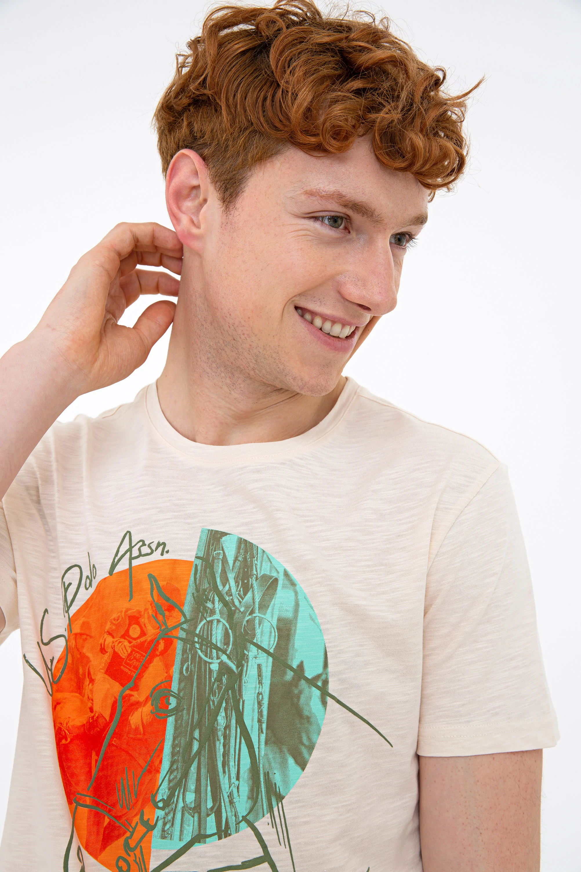 Mens T Shirt Off White - Image 3