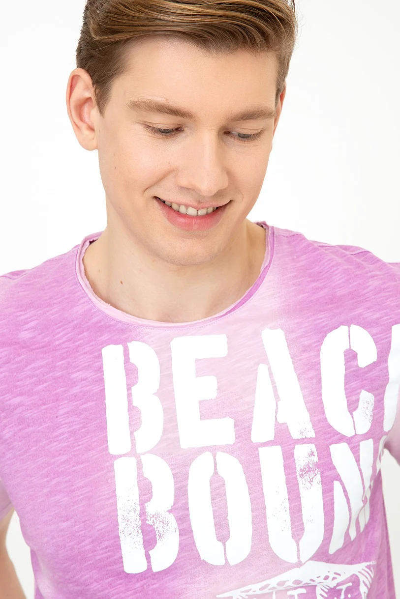 Mens T Shirt Violet - Image 2