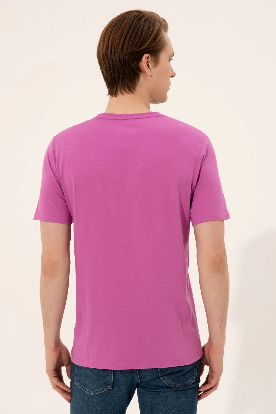 Mens T-Shirt Violet - Image 2