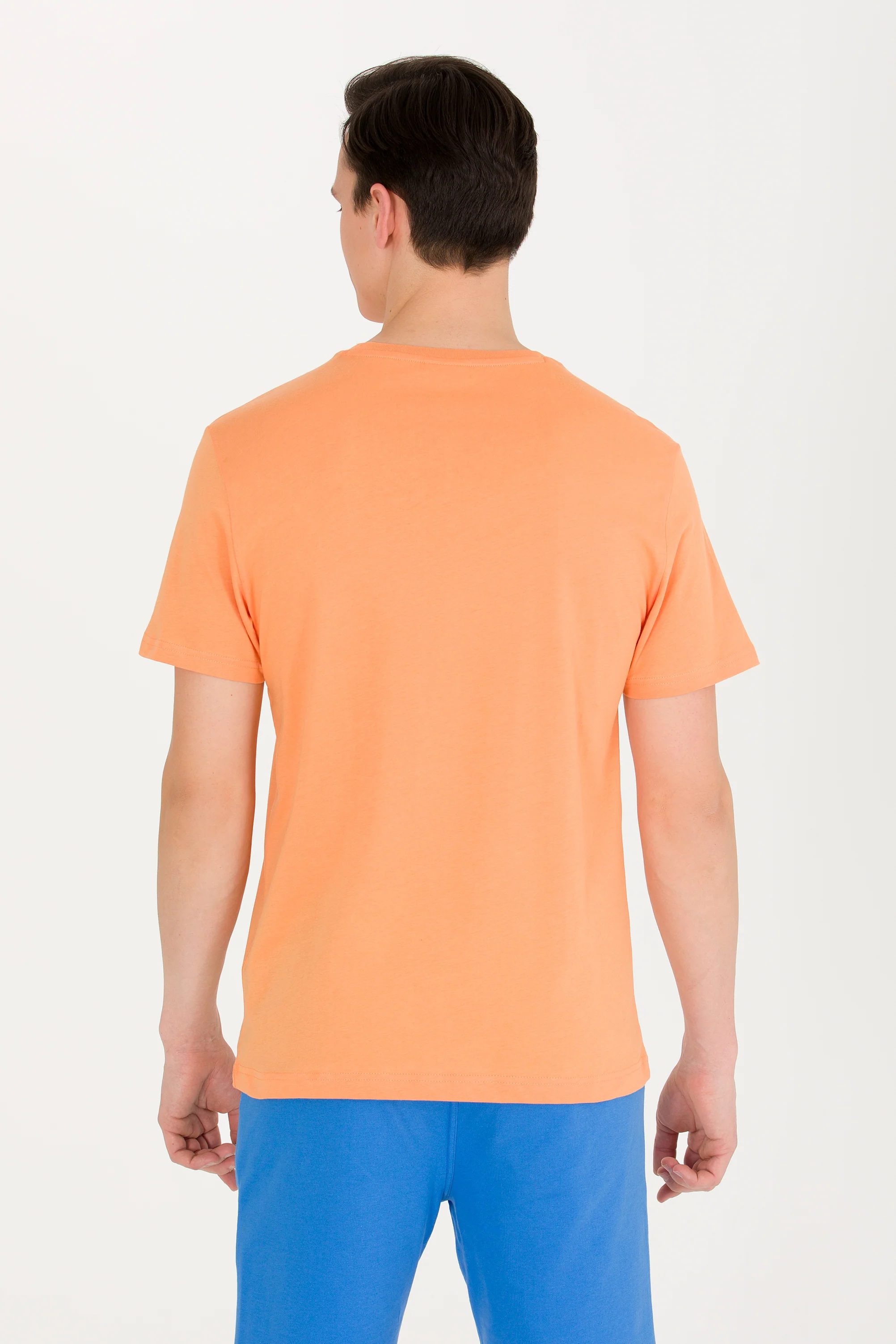 Mens Basic T Shirt Orange - Image 2