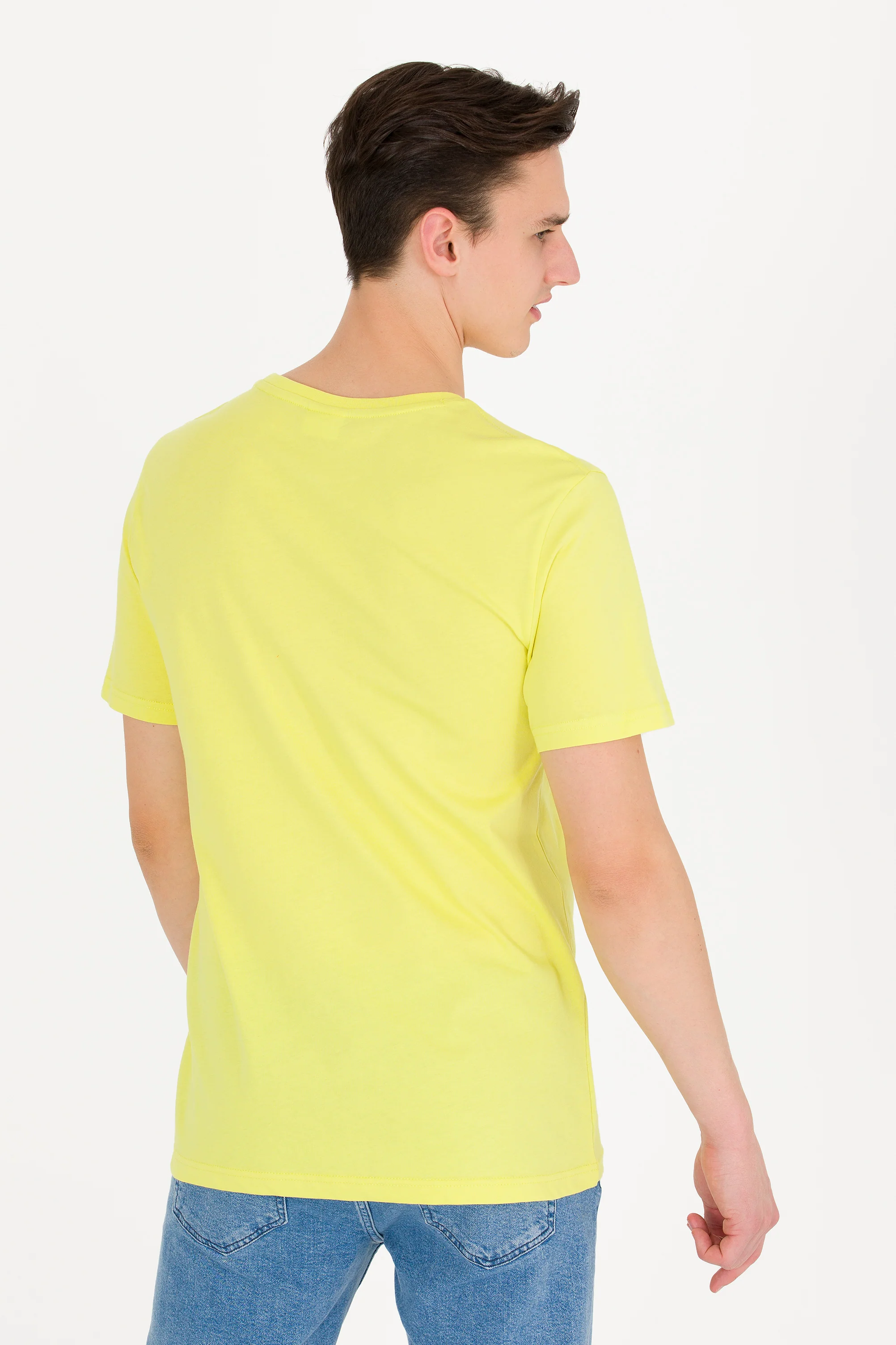 Mens Basic T Shirt Citron - Image 2