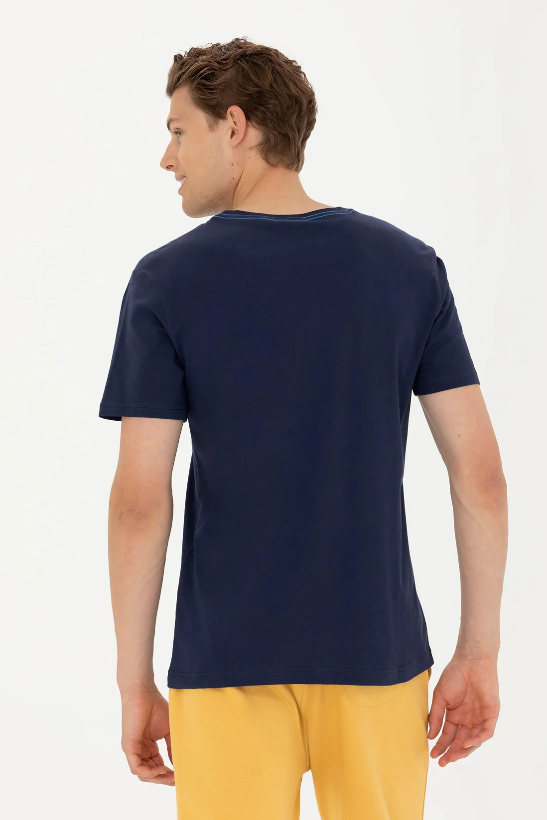 Mens T-Shirt Navy Blue - Image 2