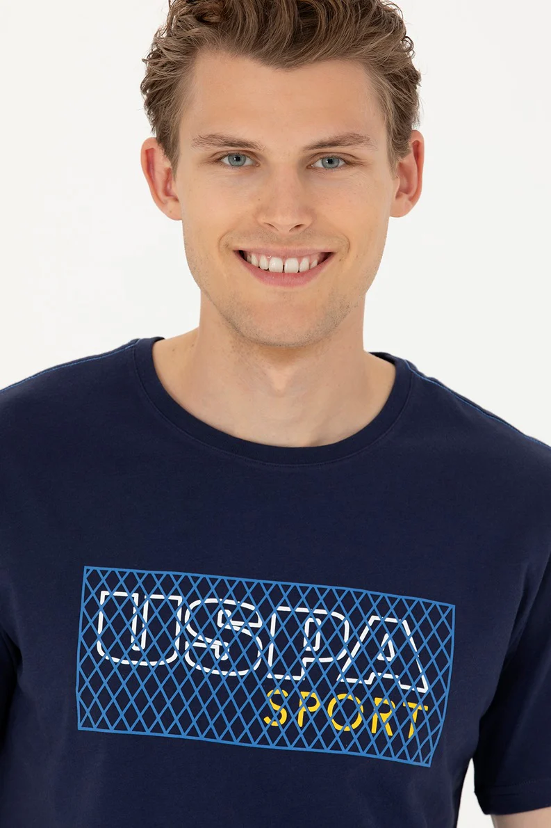 Mens T-Shirt Navy Blue - Image 4