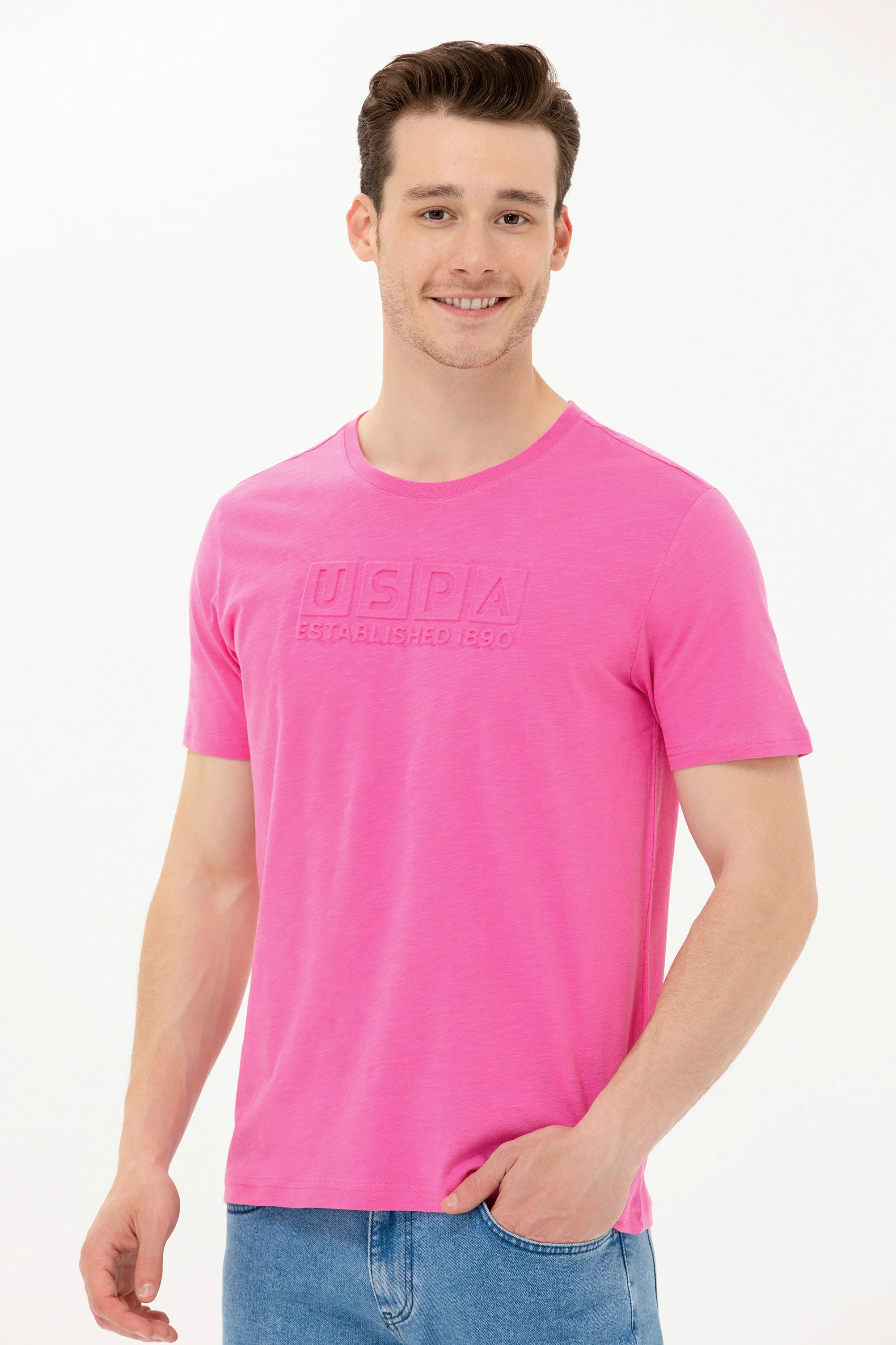 Mens T Shirt Pink - Image 3