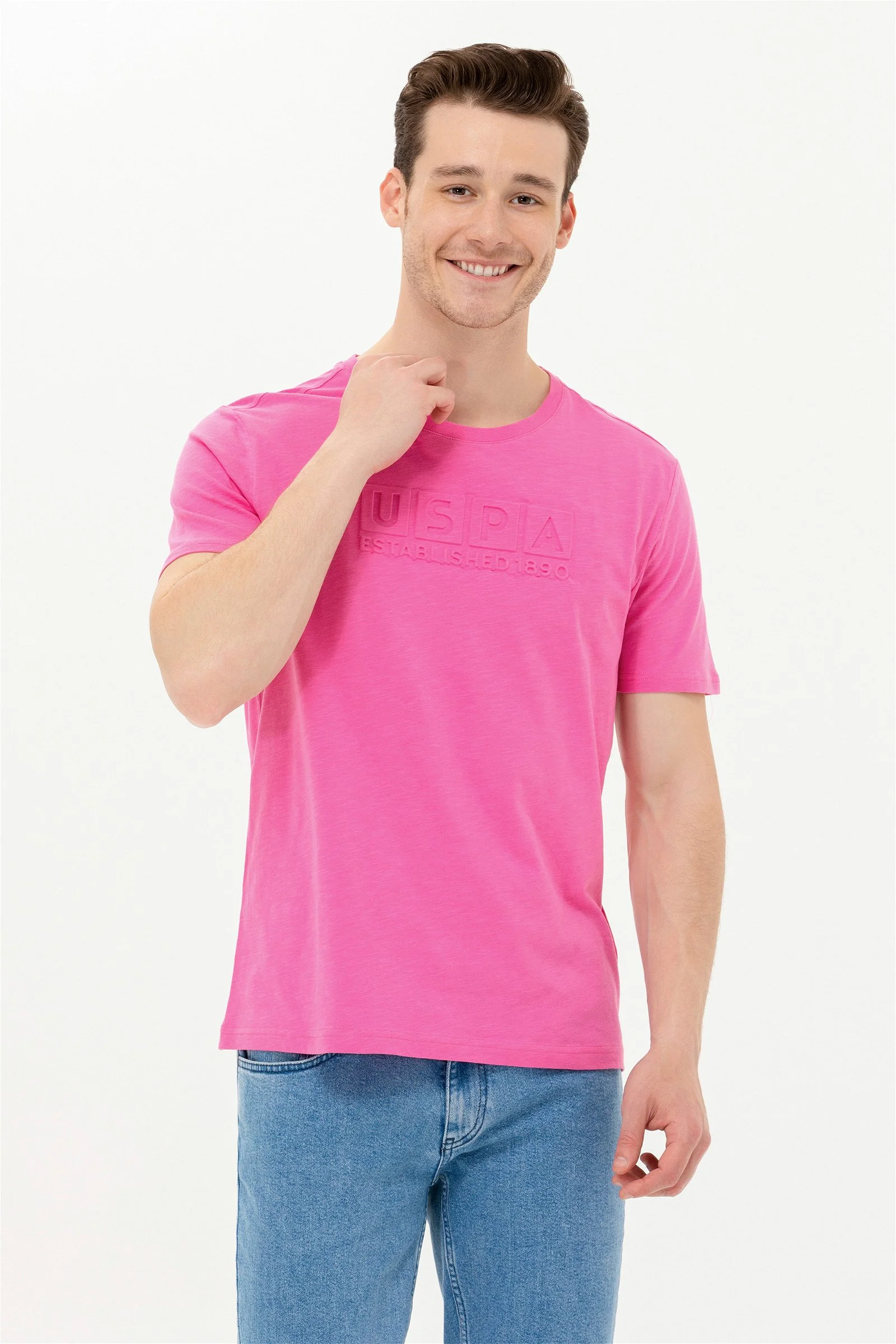 Mens T Shirt Pink - Image 4