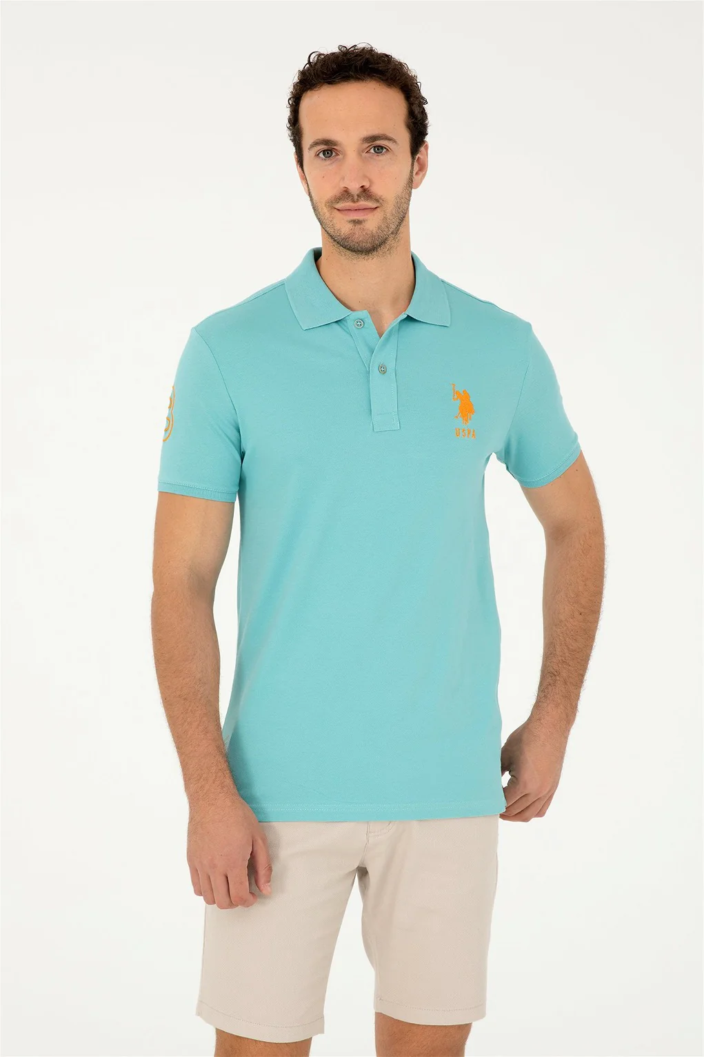 Mens Basic Polo Shirt Green