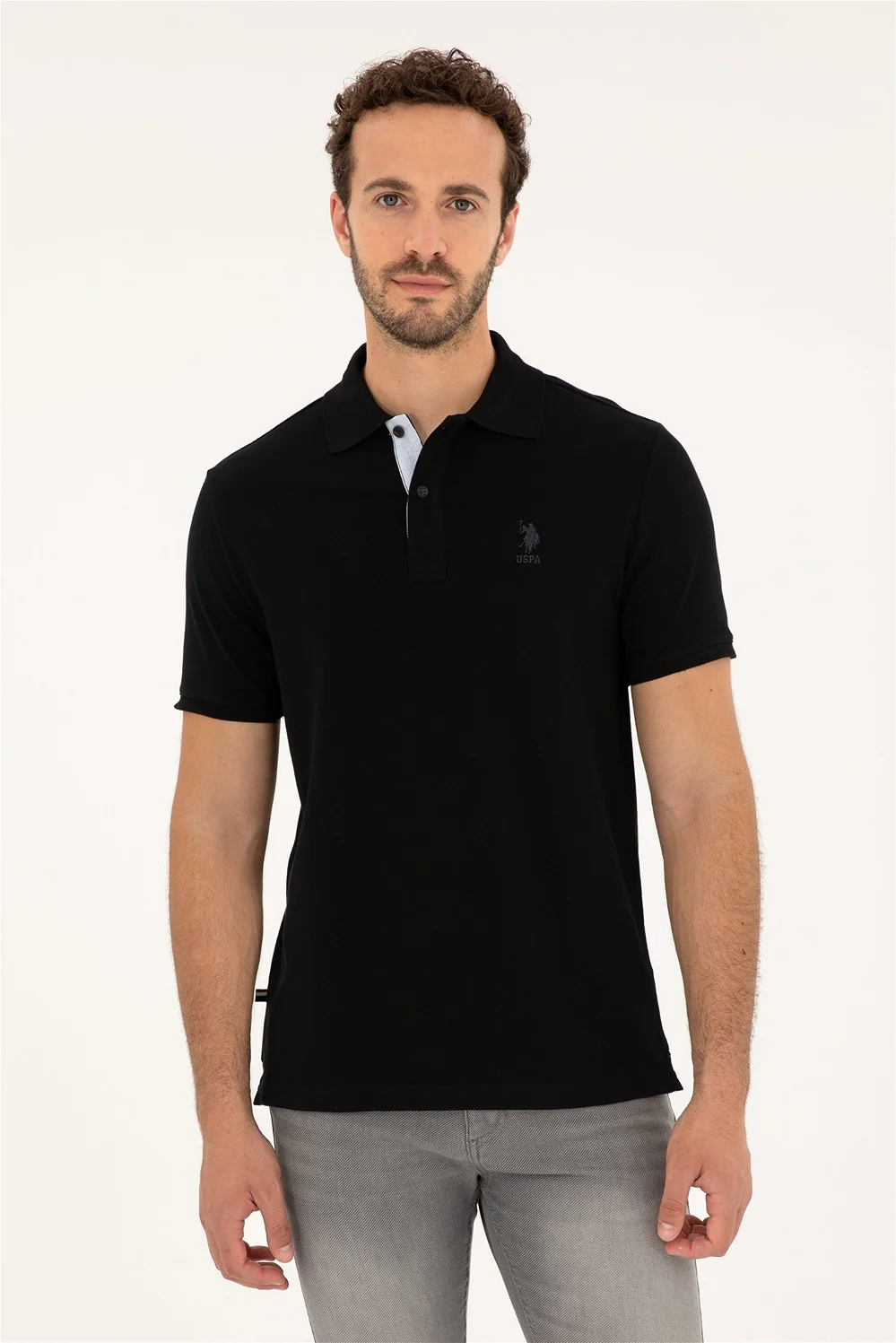 Mens Basic Polo Shirt Black