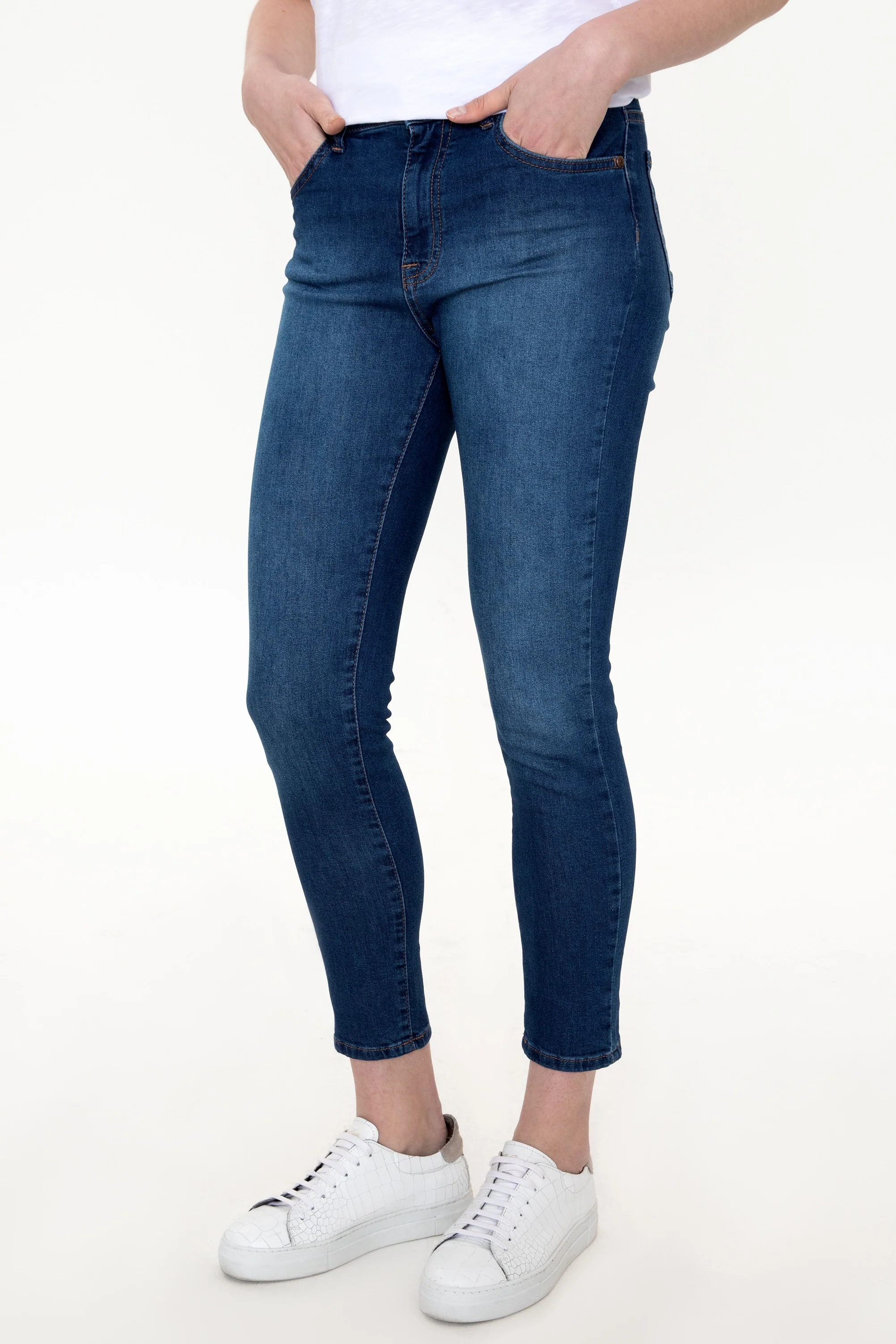 Womens Ladies Jeans Blue - Image 2