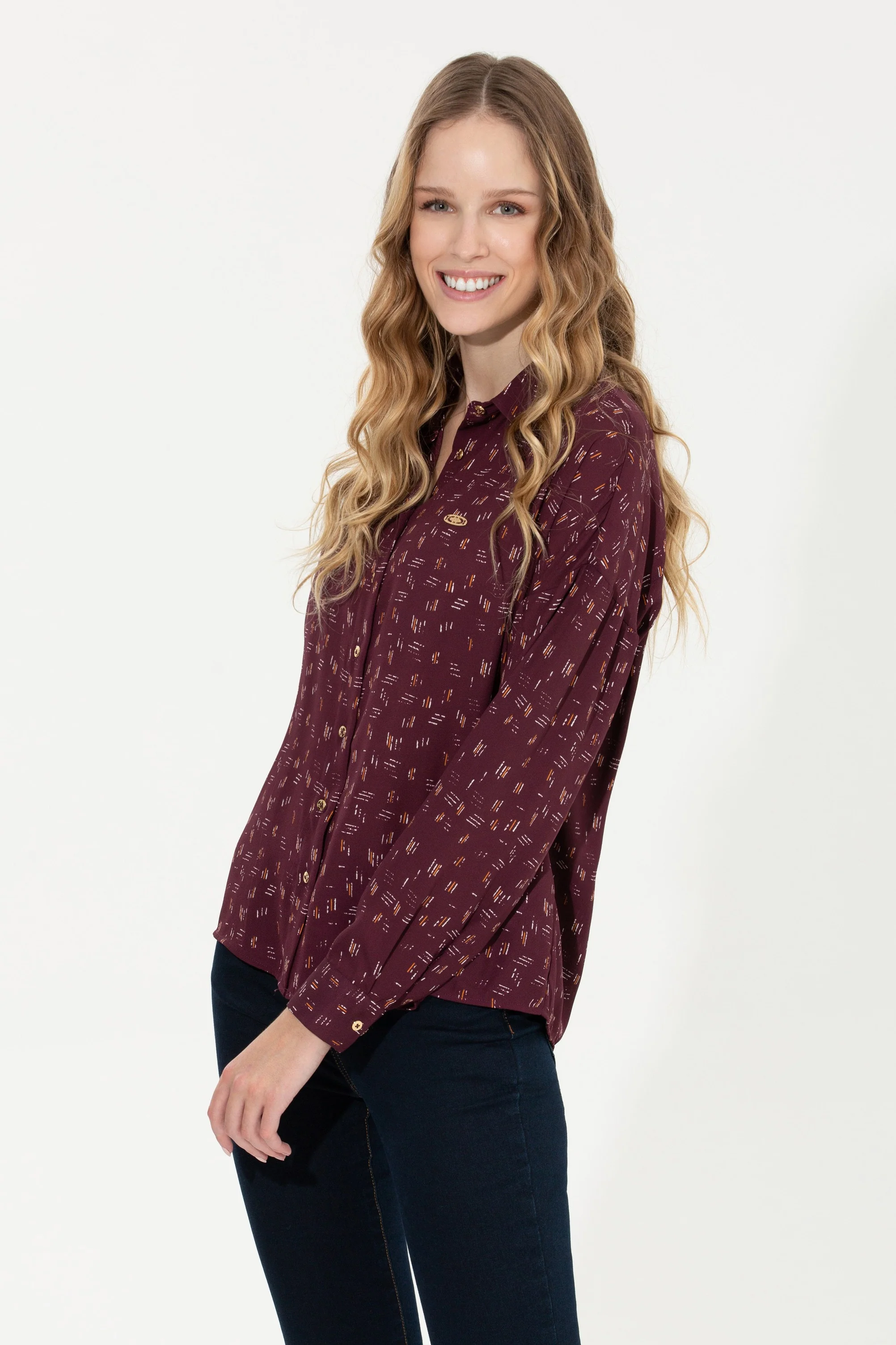 Womens Ladies Shirt Cherry - Image 3