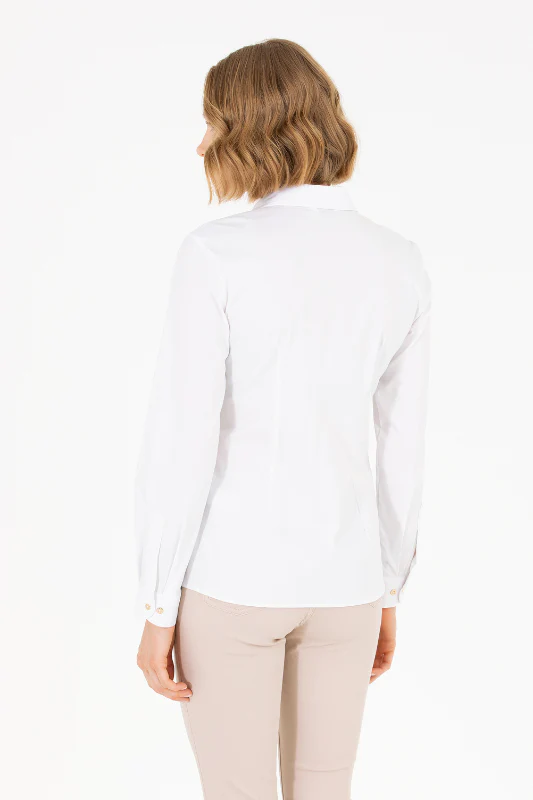 Womens Basic Shirt White - Image 2