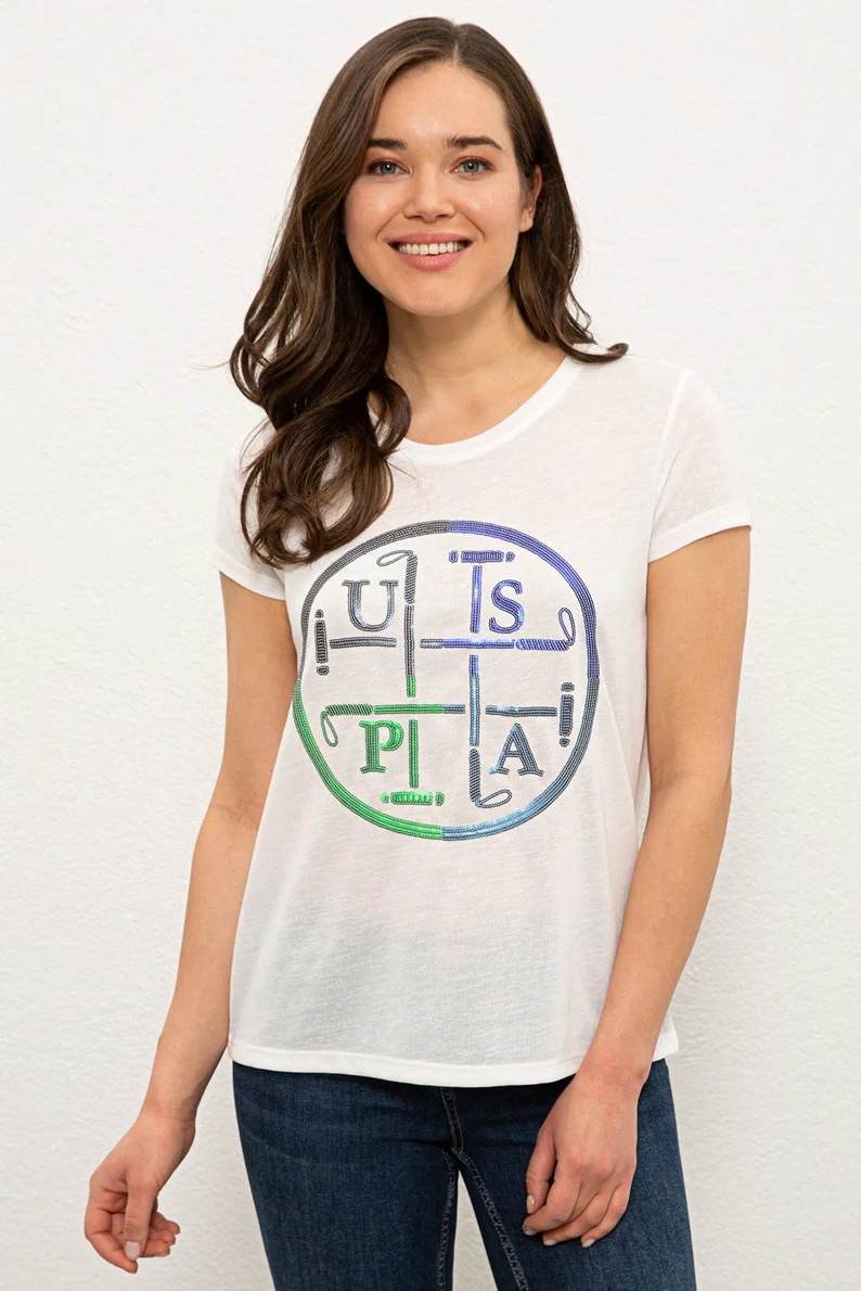 Womens Ladies T-Shirt Navy Blue