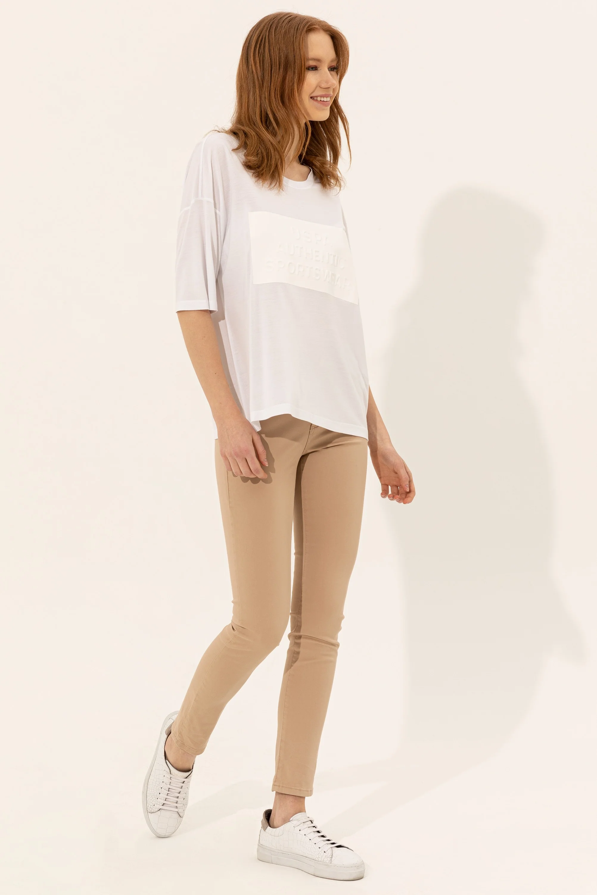 Womens Ladies T-Shirt White - Image 4