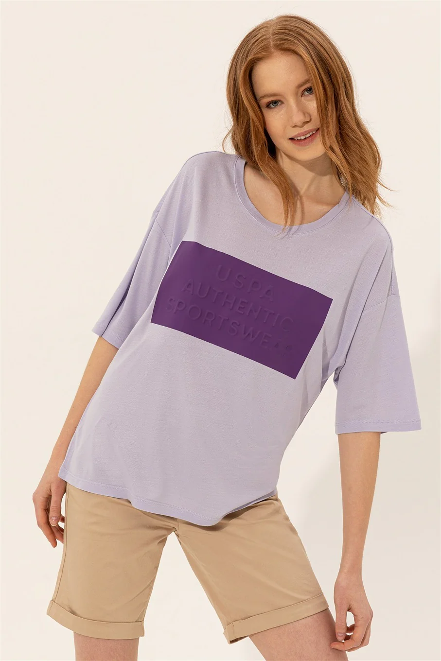Womens Ladies T-Shirt Lilac