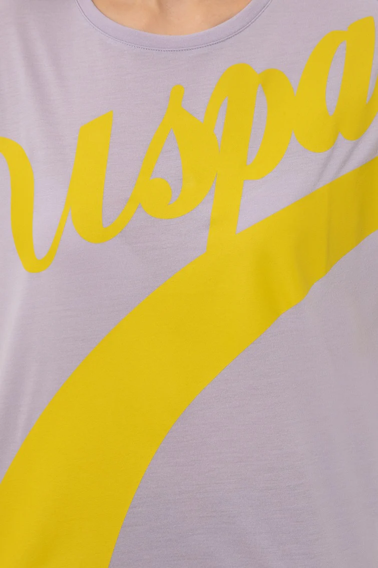 Womens Ladies T-Shirt Lilac - Image 4
