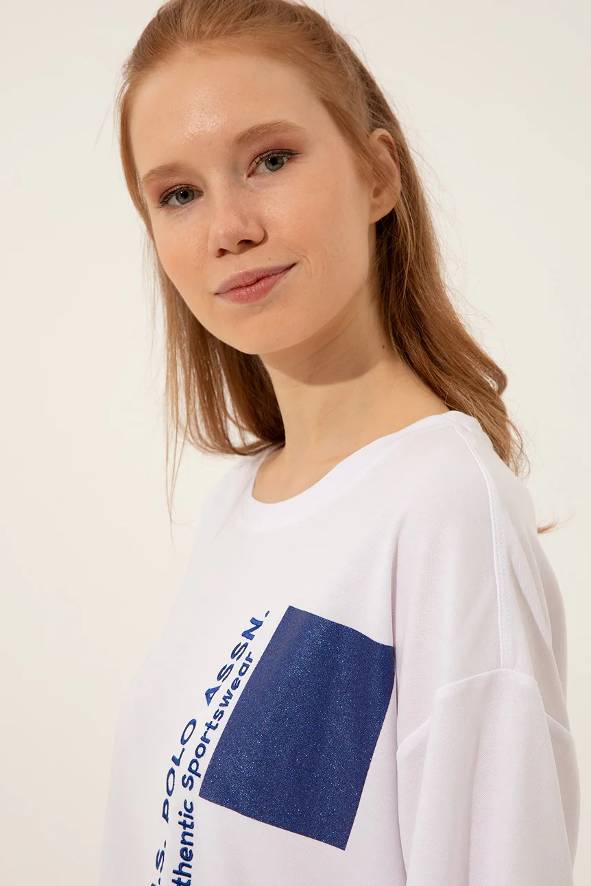 Womens Ladies T-Shirt White - Image 4