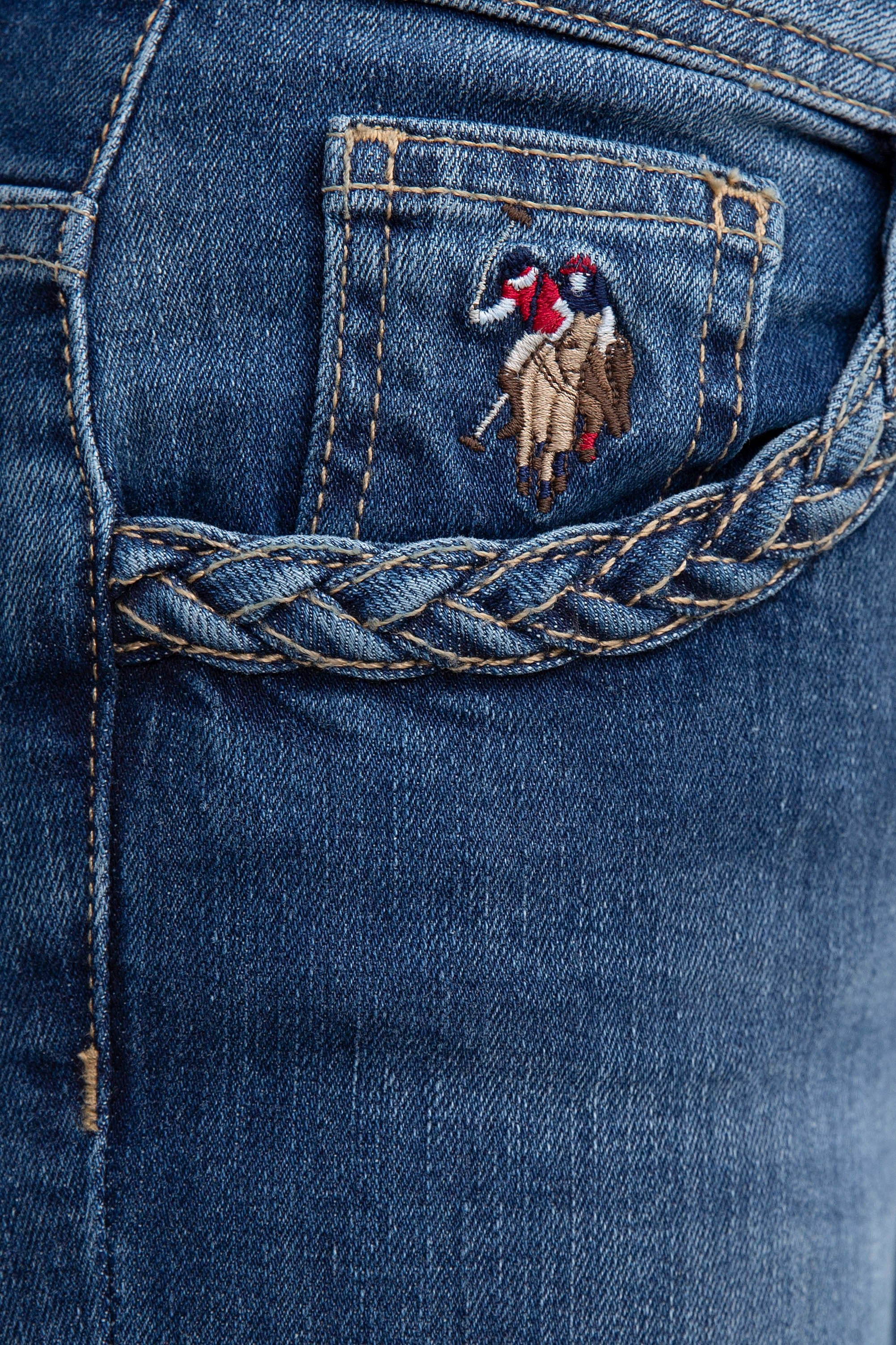 Womens Ladies Jeans Blue - Image 4