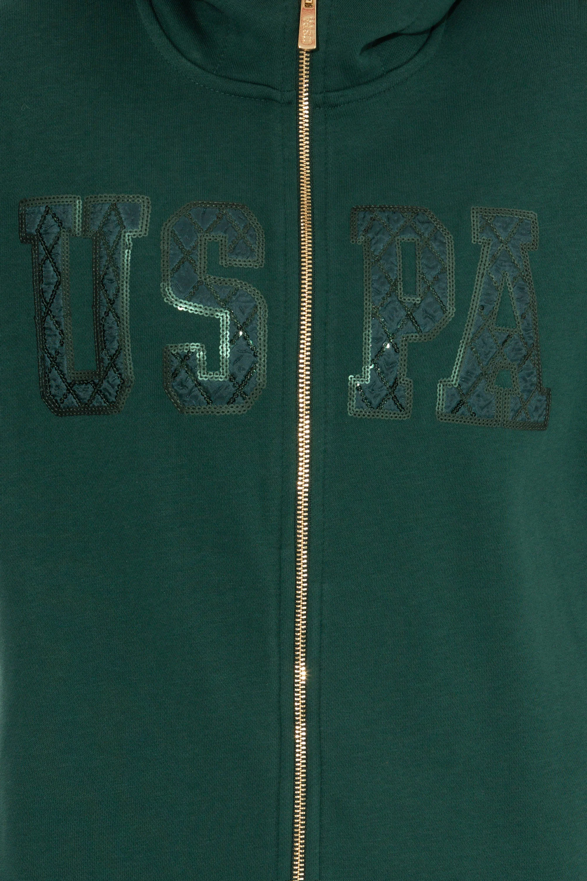 Womens Hoodie Green - Image 4