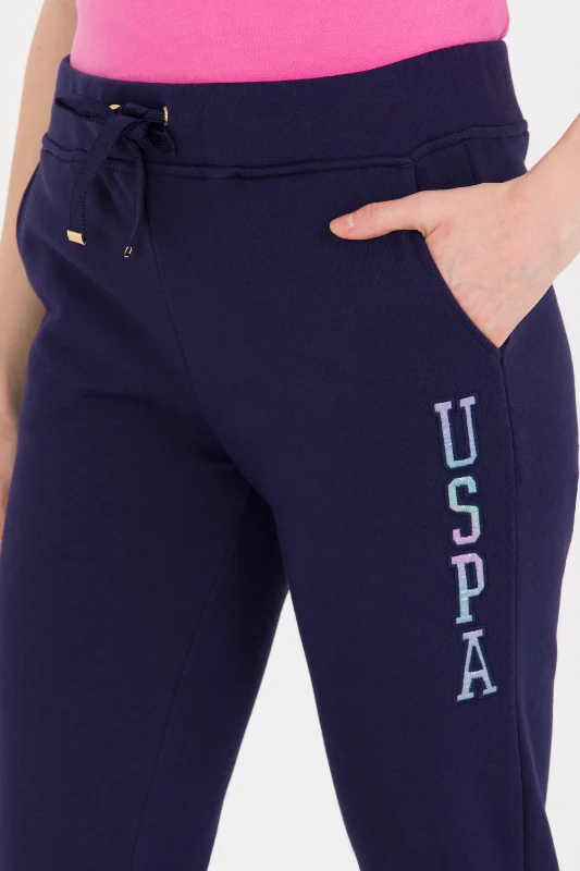 Womens Sweatpants Navy Blue - Image 3