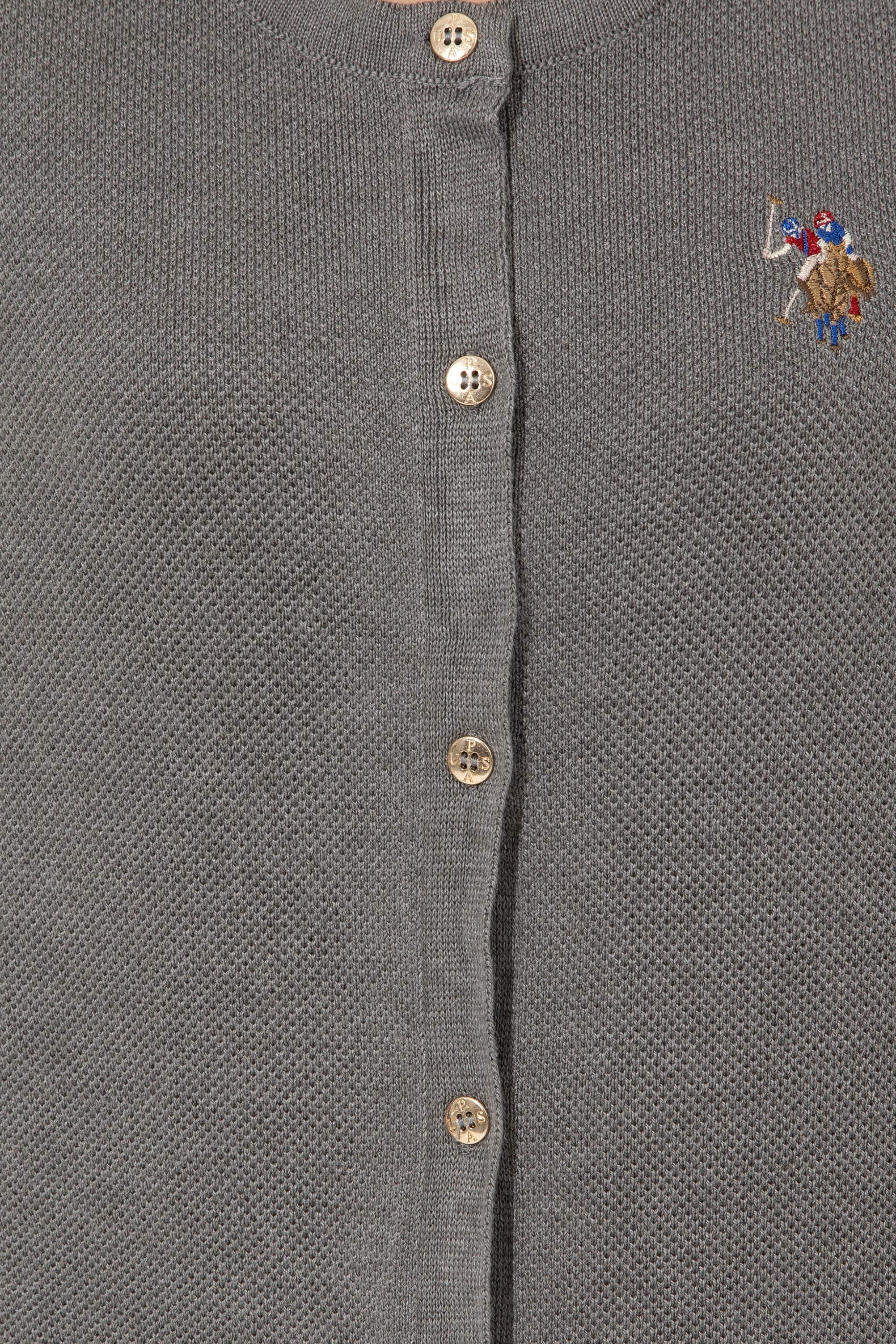 Womens Basic Knitwear Grey Melange - Image 4